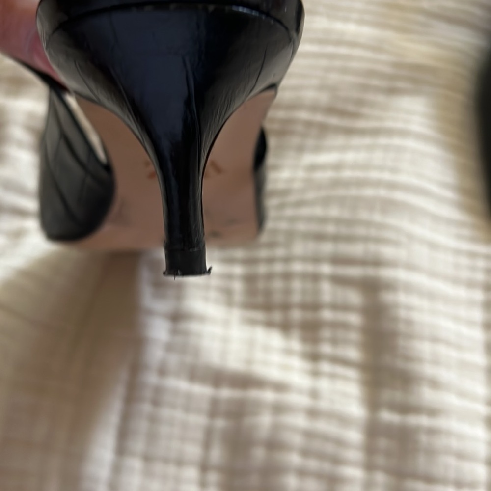 Zara Slingback Pumps, black 9.5 - Picture 6 of 7
